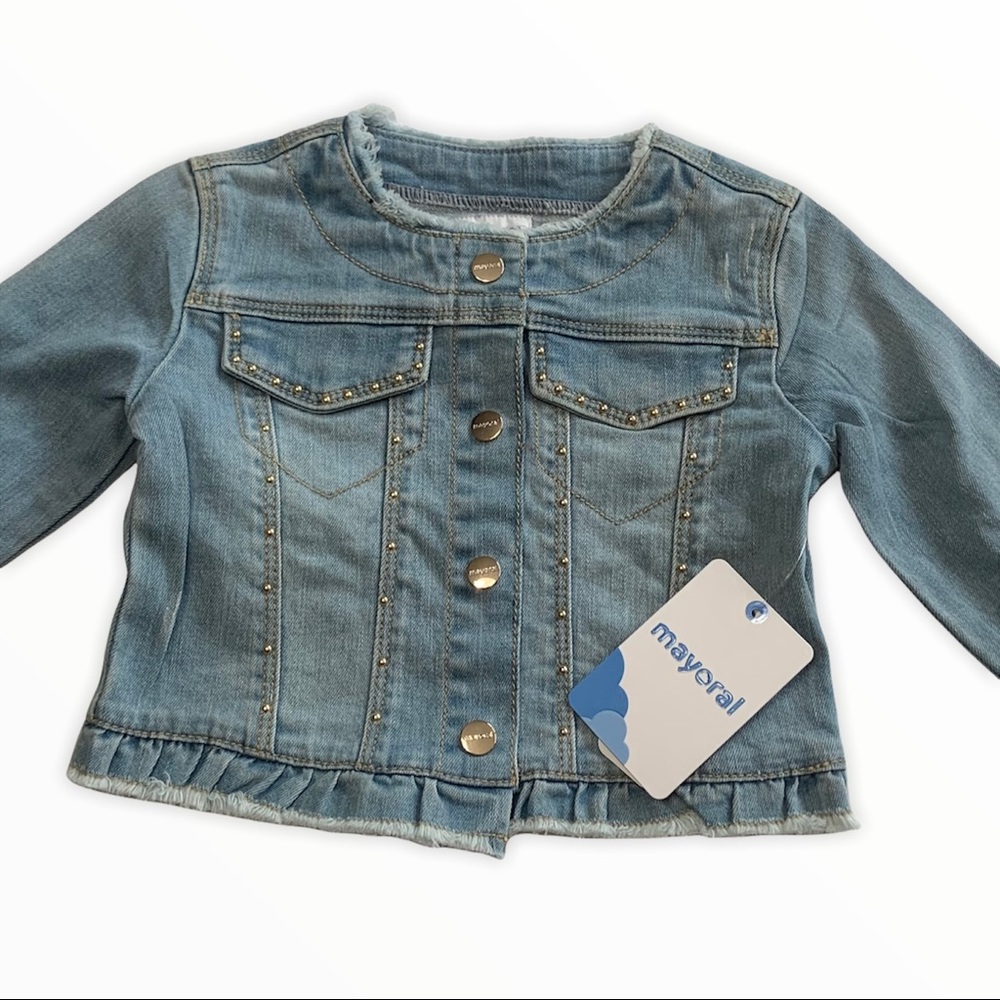NWT Mayoral Beaded Denim Jacket (2)